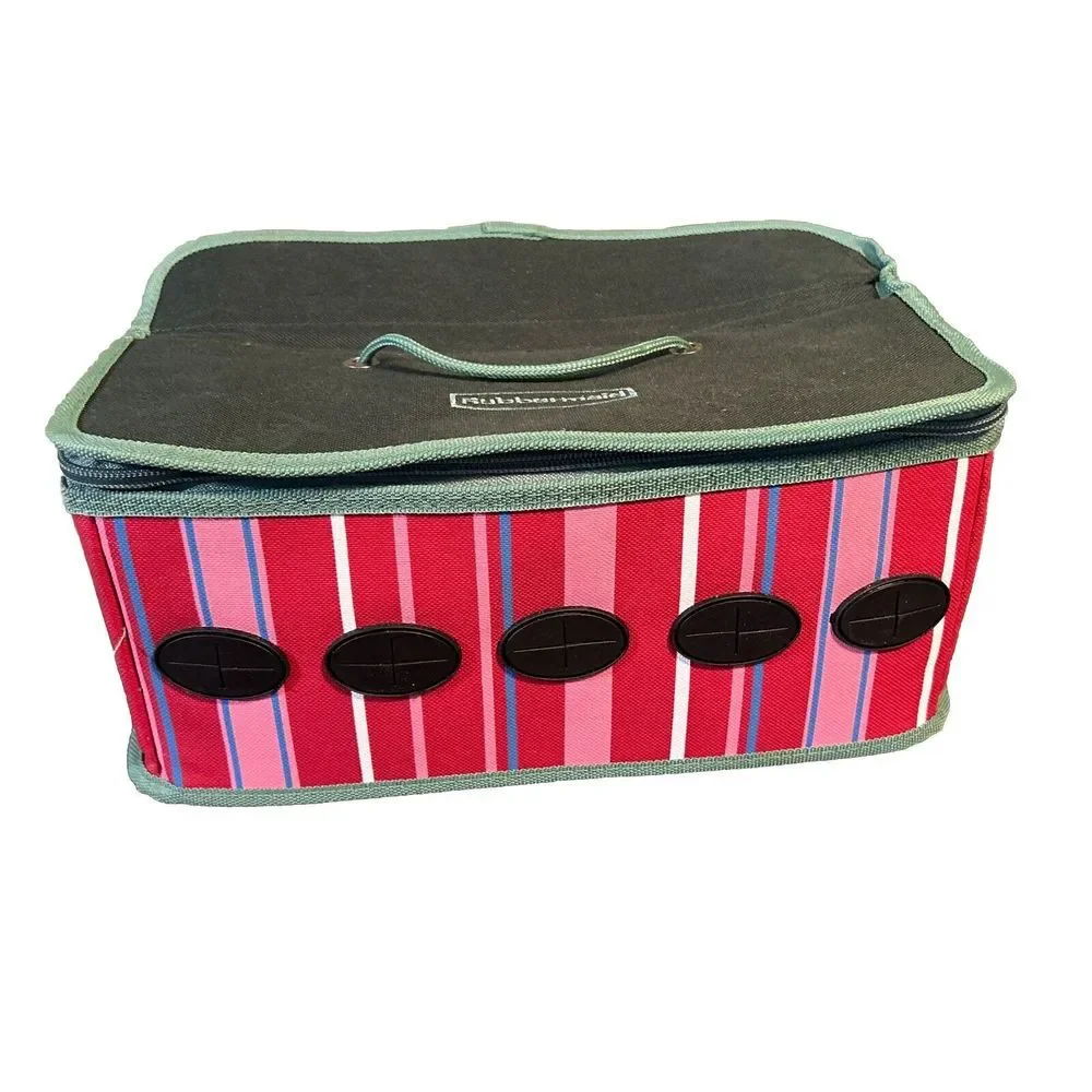 Rubbermaid Ribbon Organizer Holds 5 Rolls Carrying Tote Gift Storage Holiday‎